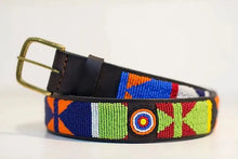 Load image into Gallery viewer, Beaded leather Maasai belts Scott's of London