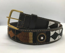 Load image into Gallery viewer, Beaded leather Maasai belts Scott's of London