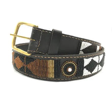 Load image into Gallery viewer, Beaded leather Maasai belts Scott's of London