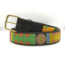 Load image into Gallery viewer, Beaded leather Maasai belts Scott's of London