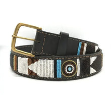 Load image into Gallery viewer, Beaded leather Maasai belts Scott's of London