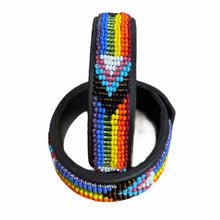 Load image into Gallery viewer, Beaded leather wrist bands Scott's of London