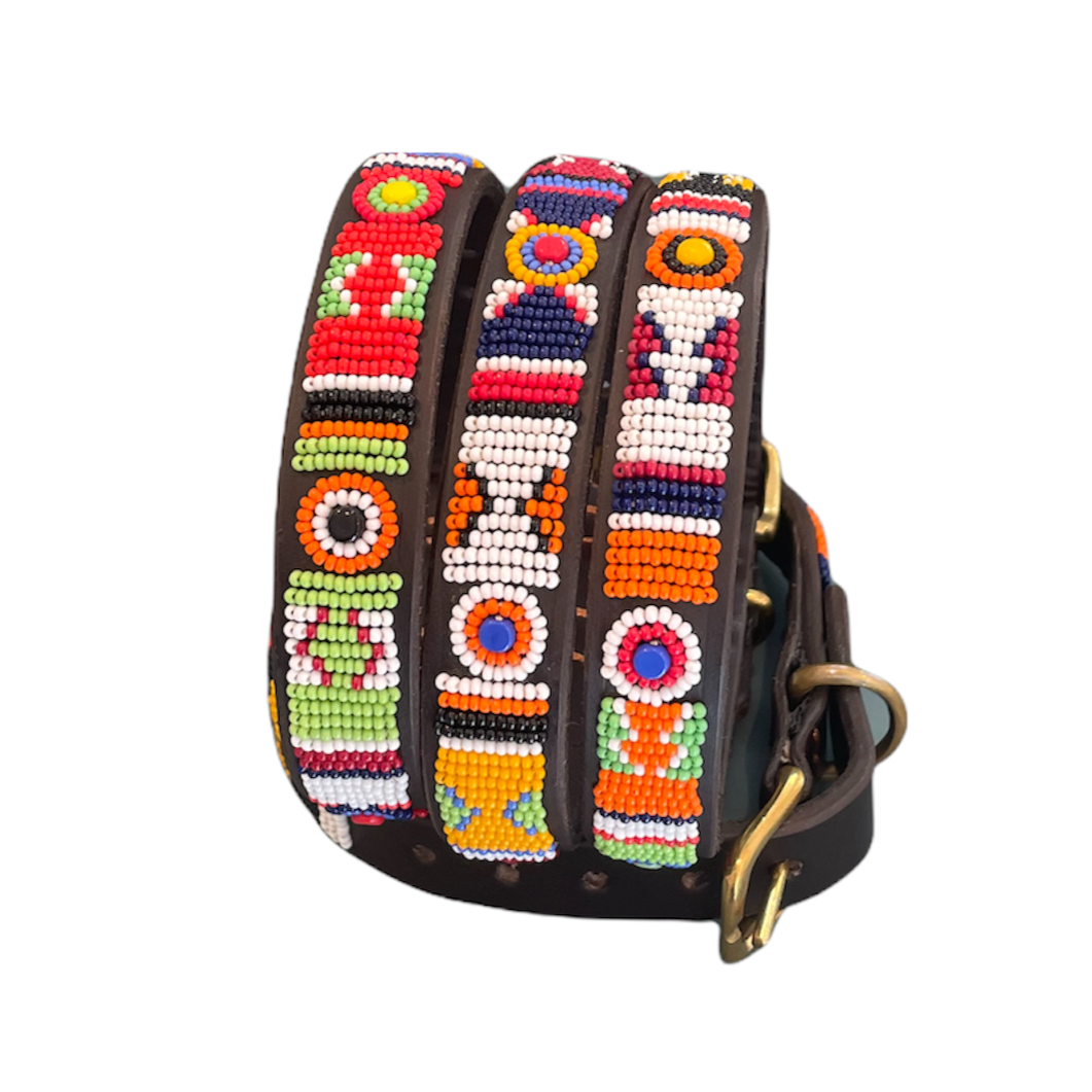 Beaded best sale dog collar