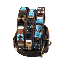 Load image into Gallery viewer, Small breed (wide) beaded leather Dog Collars - Neck size 11&quot;-13&quot; (28-33cm) 3/4&quot; (2cm) wide - Click to select colour